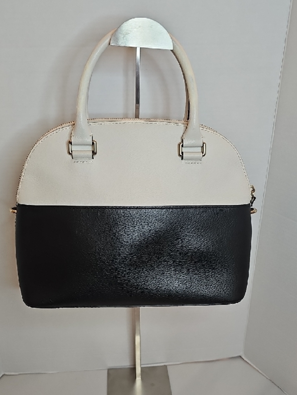 kate spade Black & Cream Two-Tone Dome Satchel - Picture 2 of 10